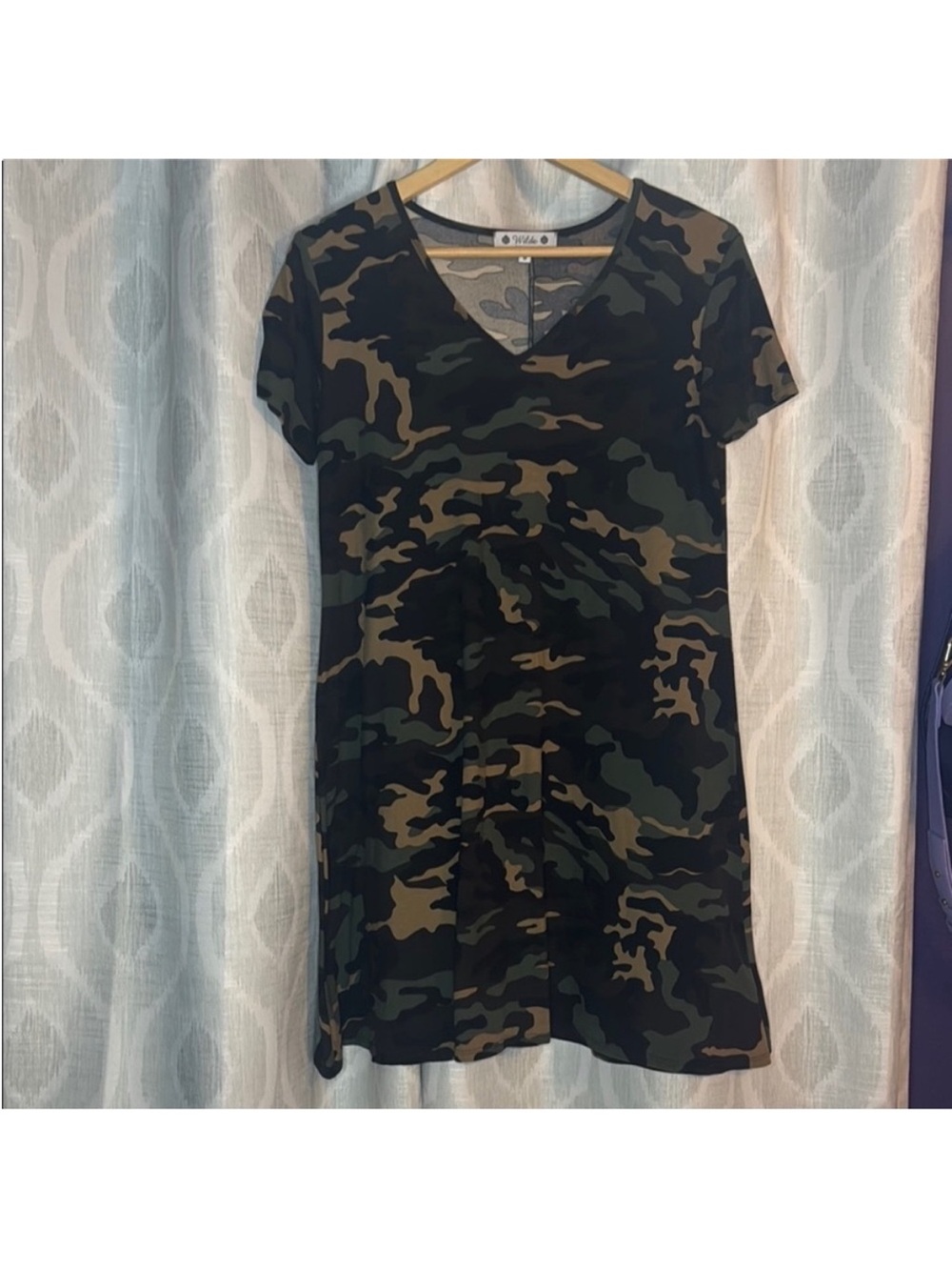 Wilde T-Shirt Dress Green Camouflage Size M